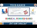 Live demonstration of Magical Number Game App using Java GUI API Java Game Project TechRanch
