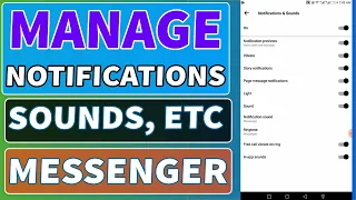 Messenger Manage Notifications And Sounds Notifications Previews Vibration And More 