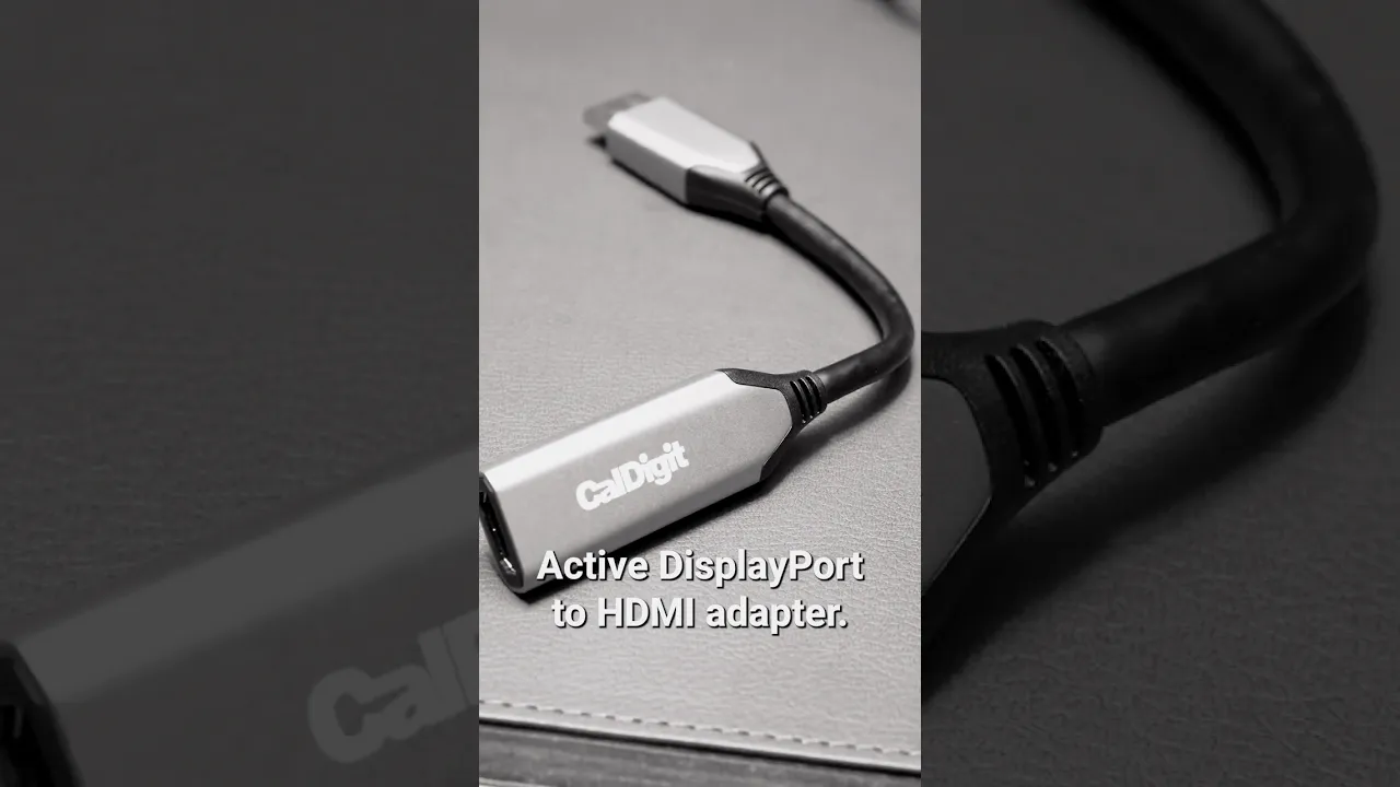 How do you connect an HDMI Monitor to a CalDigit Dock?
