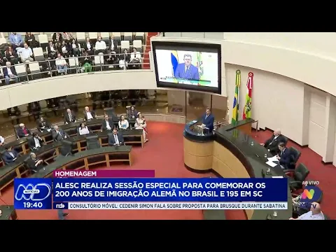 Alesc comemora 200 anos de imigração alemã no Brasil com sessão especial