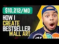 How I Created The Best Selling Etsy Wall Art Using This Strategy