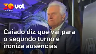 Debate da Band: Caiado ironiza ausências de Lula e Flávio Bolsonaro: 'Dark Horse x Dark Lobby'
