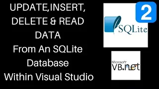 VB NET - How To UPDATE INSERT DELETE READ Data From An SQLite Database Within Visual Studio