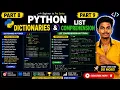Python Tutorial Part 8 9 Dictionaries list compreshenaion Python Full Course