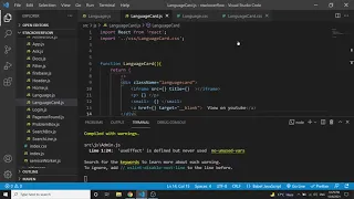 stack overflow clone part using react JS and redux Language part creation