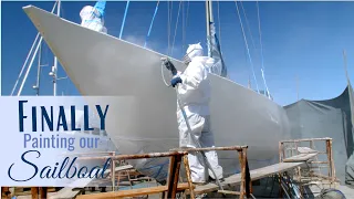 Sailing Avocet | FINALLY Painting Our Sailboat!