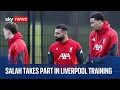 Lagu Liverpool train after Mo Salah's bombshell interview about his future