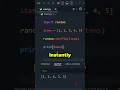 Shuffle a List in Python with 1 Line