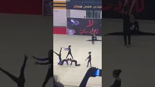 عرض فراشات الجمباز في بطولة كأس مصر للجمباز 