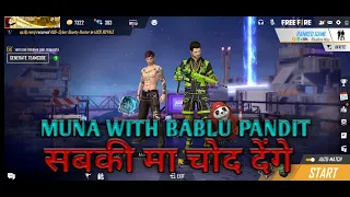 muna bhaiya with bablu pandit sabki ma chod denge with nirmonime