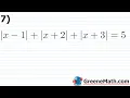 Solving Advanced Absolute Value Equations Nested Double Quadratic Practice Test Full Solutions