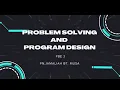 PROBLEM SOLVING AND PROGRAM DESIGN PBE 3