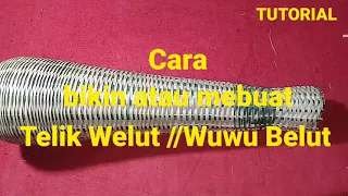 cara bikin atau membuat bubu belut dari bambu