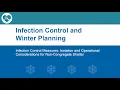Infection Control and Winter Planning - Non-Congregate Shelters