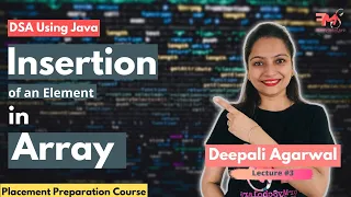 Array Operations Creation Traversal and Insertion Concept Java Code DSA using Java