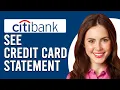How To See Citibank Credit Card Statement How To View Or Check Citibank Credit Card Statement
