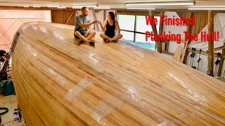 We Finished Planking The Hull! – Ep. 363 RAN Sailing