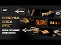 GSAP ScrollTrigger Horizontal Scroll with Opposite Direction