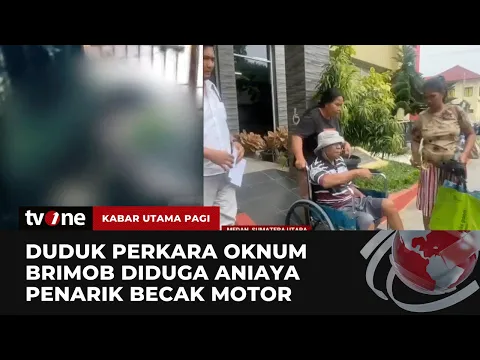 Oknum Anggota Brimob Diduga Aniaya Penarik Becak Motor