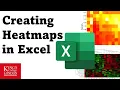 Using conditional formatting to create a heatmap in Excel