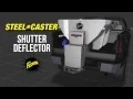 STEEL-CASTER Stainless Steel Hopper Spreader Shutter Deflector