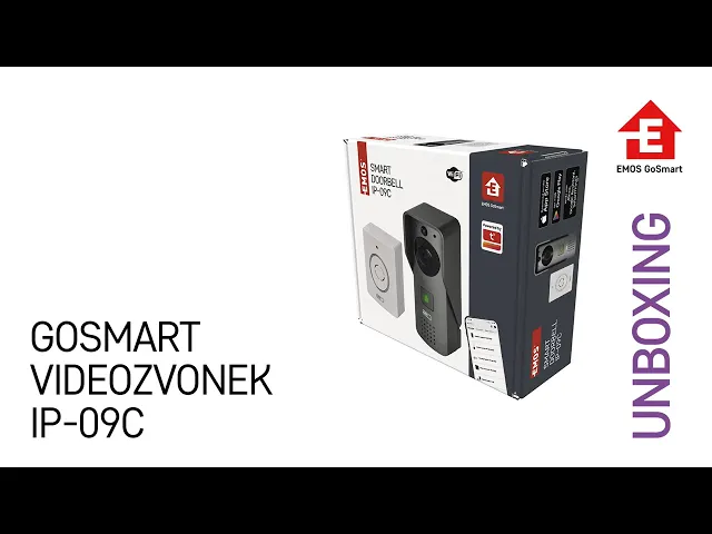 Video-Klingeltaster und Türgong 12Vdc IP-09C Wi-Fi GoSmart EMOS