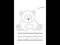 Free PDF Animal A Z coloring and handwriting worksheets