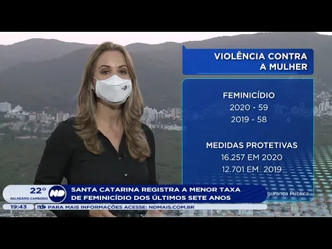 Santa Catarina registra menor taxa de feminicídio dos últimos sete anos