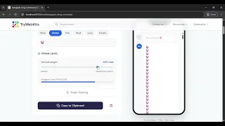How to Create Infinite Scroll Text for Instagram Comments Section