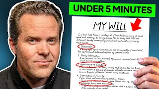 How to Make a LEGAL Will in 5 Minutes Wealth Lawyer Explains