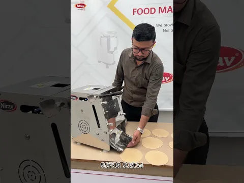Chapati Pressing Machine / Roti Pressing Machine #chapatipressing #rotipressing #niravfoodmachine
