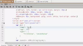 JSON - in Ajax Php and Javascript