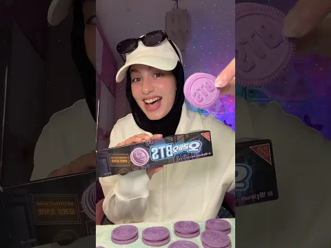 جربت اوريو BTS الجديد💜😳اجرب انهو رامن المره الجايه؟؟😍 #bts #oreo
