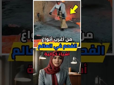 من أغرب أنواع الفحم في العالم  !!🤯