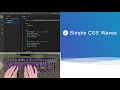 ASMR Programming - Simple CSS Waves Mobile Full Width Html CSS Effects