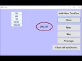 VB NET How to Calculate Sum Max Min and Average from Dynamically Created TextBoxes