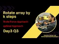 Rotate Array by K Asked in Product-Based Companies DSA