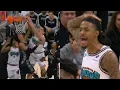 Zach Edey dunks on Victor Wembanyama and Ja Morant loved it
