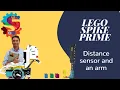 LEGO Spike Prime Robotics Distance Sensor and Arm