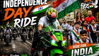 Independence day ride✌🏻2026 | How Indian Superbikers celebrate ID 🇮🇳 | Public Cute  Reaction
