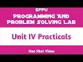 One Shot Unit IV Practicals Programming and Problem Solving Lab PPS FE SPPU