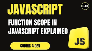 Function Scope in JavaScript Explained Local vs Global Variables with Examples