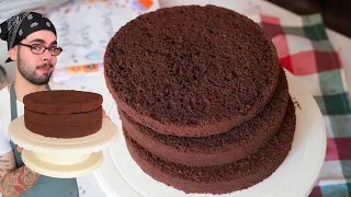 A MELHOR RECEITA DE MASSA AMANTEIGADA DE CHOCOLATE PARA BOLO DE ANIVERSÁRIO