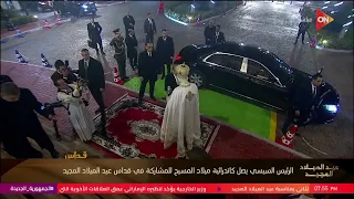 وصول  الرئيس السيسي  قداس عيد الميلاد المجيد بكاتدرائية ميلاد المسيح   بالعاصمة الجديدة دندنها