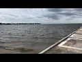 Tropical Storm Humberto Windy Waves High Tide St Petersburg Tampa Bay Florida September 2019