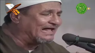 بكاء الحاضرين من خشوع الشيخ محمد عبدالوهاب الطنطاوي سورة غافر لمن الملك اليوم ملك الخشوع 