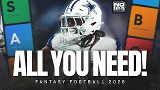 Every Position Draft Rankings for Fantasy Football 2026