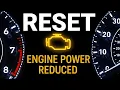 How to Fix Reset Engine Power Reduced Warning Light Stays On or Flashing Engine Power Reduced