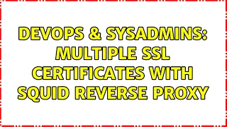 DevOps SysAdmins Multiple SSL certificates with Squid reverse proxy