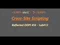 Reflected DOM XSS - Lab